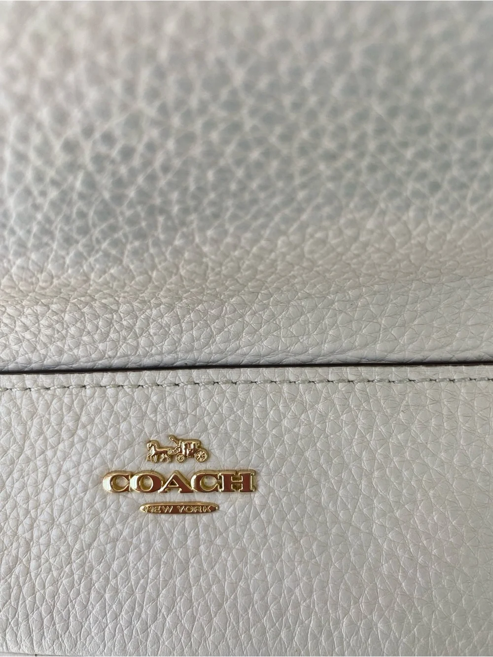 Coach Paxton Duffle F72692 Chalk White Pebble Leather Crossbody Bag Y2K